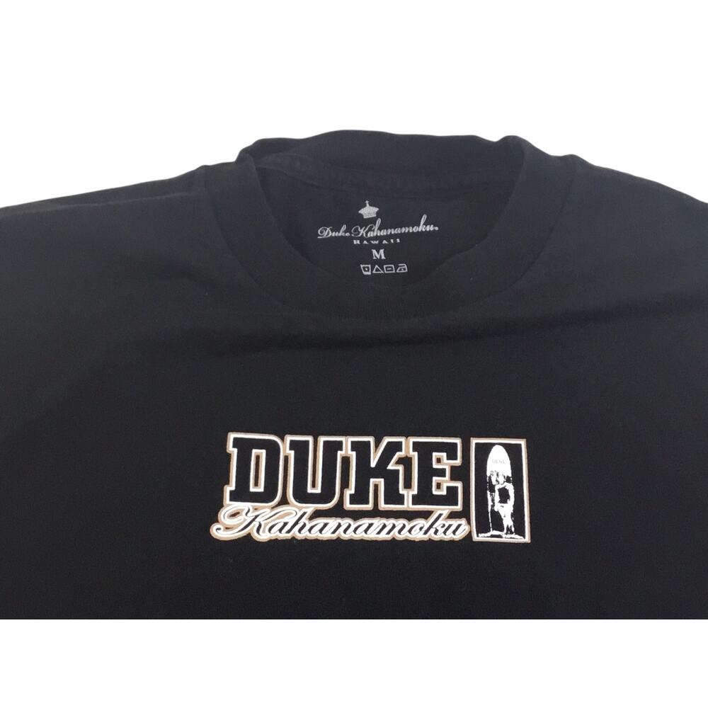 Duke Kahanamoku T-Shirt Hawaii Surfer Black Size Medium
